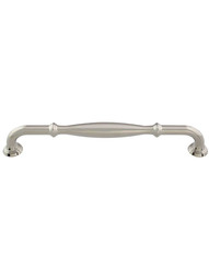 Tiffany Cabinet Pull - 7 1/2 inch Center-to-Center in Polished Nickel.